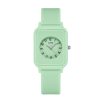 Silicon Strap Unisex Watch in Aesthetic Colors | Soft Strap Casual Watch | Square Case Round Dial