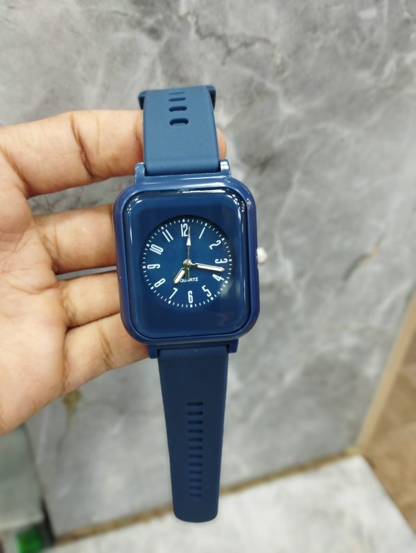 Curren Square Dial Ladies Watch with Rubber Strap – Stylish Quartz Watch for Women – Multiple Colors (No Box)