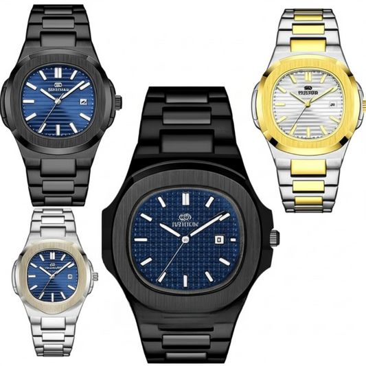 Bestwin Bw-137 Men’s Luxury Quartz Watch Stainless Steel Watch – Classic Analog Display, Stainless Steel Strap, Waterproof Design, Ideal For Business And Casual Wear |mans Watch (without Box) 