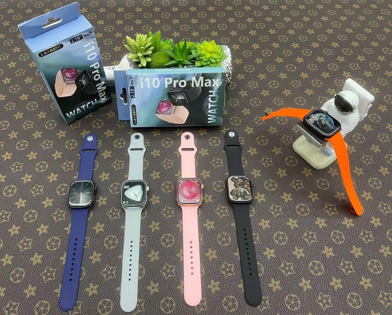 I10 Pro Max Smart Watch Series 9 Bluetooth Calling 2.19 Hd Display 49mm Size Sports Fitness With Game ( Random Color )