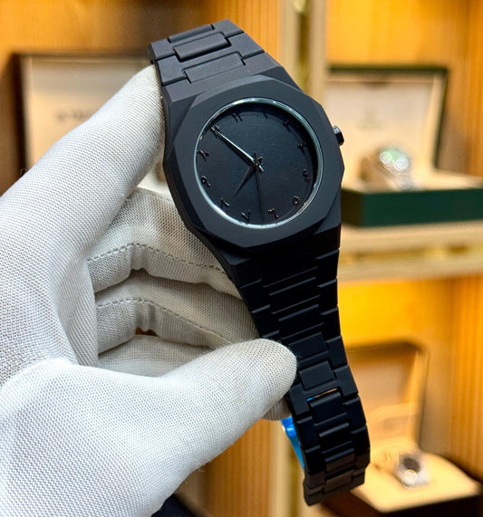 Full BLACK AURA Quartz Watch – Lightweight Design, , Premium Quality & Finish – Best Quality Analog Watch For Boys – Watch For Men | Full Black Color Watch (With Random Box)
Watch Type: Analog
Gender: Men, Boys
Fiber body 
Key Features:
Quartz Movement – Accurate and reliable timekeeping

Lightweight Build – Comfortable for everyday wear

Butterfly Lock – Secure and stylish clasp

High-Quality Finish – Sleek design with premium craftsmanship