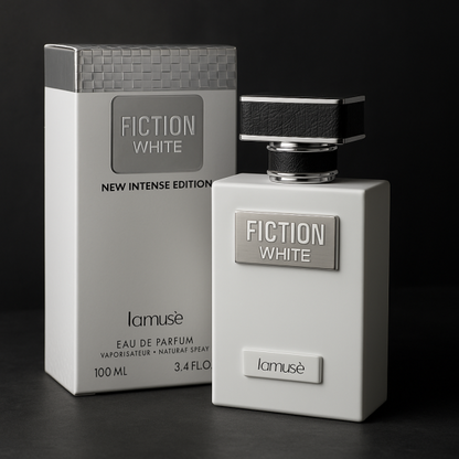 Portable Fiction White Perfume 100ml | Long Lasting Unisex Fragrance | Original Arabic Perfume Made in UAE