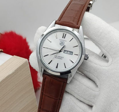 Carrera Calibre 5 – Luxury Swiss Watch With Leather Strap Mens Watch Wrist Watch | Best Quality Men Watch
