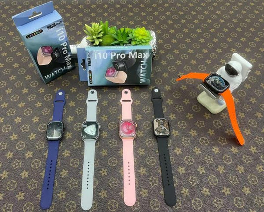 I10 Pro Max Smart Watch Series 9 | 49mm Bluetooth Calling Fitness Tracker | 2.19” HD Display | Heart Rate, Sleep Monitor & Games | Unisex (Random Color)