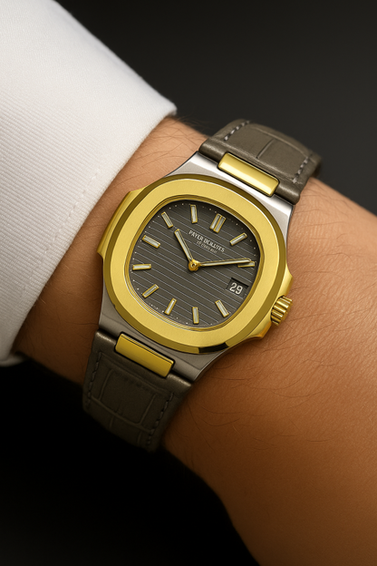 Grey Gold Tone | 3atm Water Resistant Luxury Watch Without Box