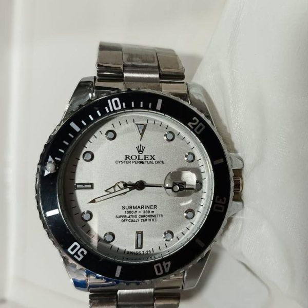 Rolex Men’s Quartz Formal Wrist Watch – Stainless Steel Strap | AA Copy | Waterproof Analog Watch with Box