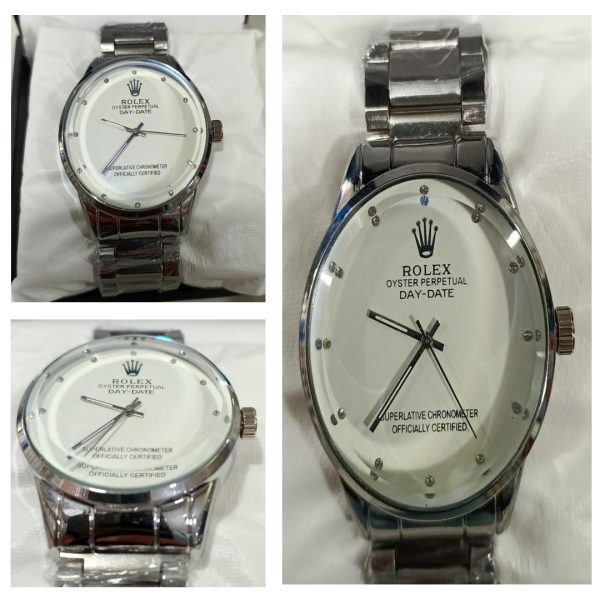 Elevate Your Look with the Rolex Men’s Formal Quartz Watch – A Timeless Stainless Steel Masterpiece