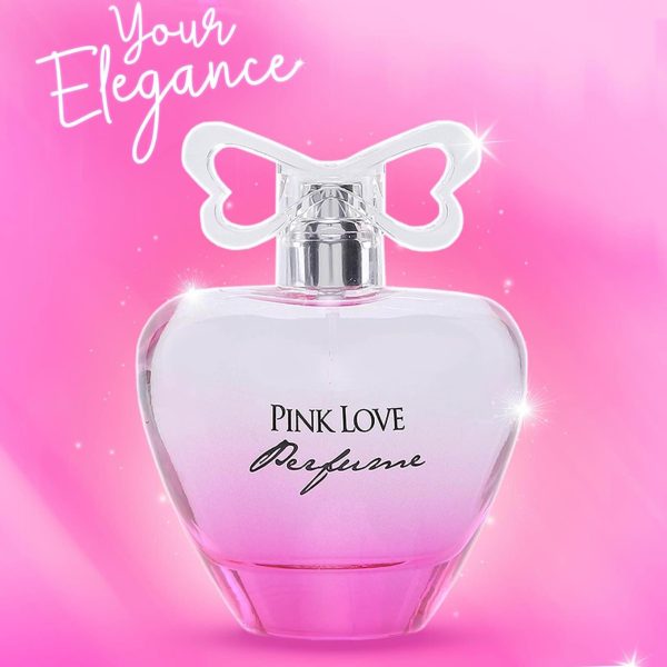 Pink Love Perfume for Women – 100ml Eau De Parfum | Romantic Floral Scent | Heart-Shaped Pink Bottle | Best Quality Fragrance