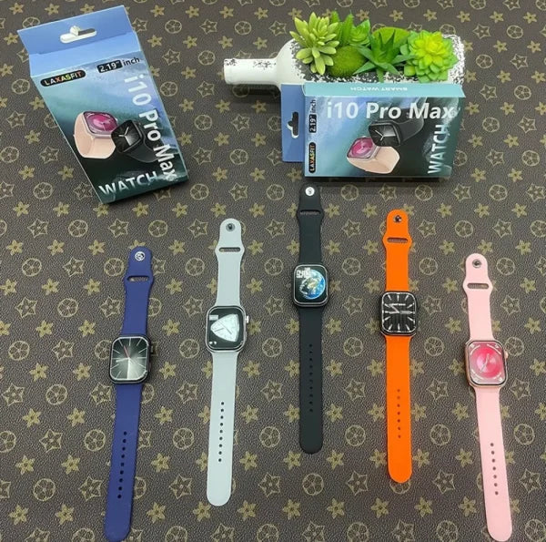 I10 Pro Max Smart Watch Series 9 | 49mm Bluetooth Calling Fitness Tracker | 2.19” HD Display | Heart Rate, Sleep Monitor & Games | Unisex (Random Color)