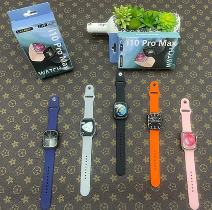 I10 Pro Max Smart Watch Series 9 | 49mm Bluetooth Calling Fitness Tracker | 2.19” HD Display | Heart Rate, Sleep Monitor & Games | Unisex (Random Color)