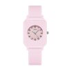 Silicon Strap Unisex Watch in Aesthetic Colors | Soft Strap Casual Watch | Square Case Round Dial