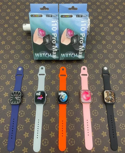 I10 Pro Max Smart Watch Series 9 | 49mm Bluetooth Calling Fitness Tracker | 2.19” HD Display | Heart Rate, Sleep Monitor & Games | Unisex (Random Color)