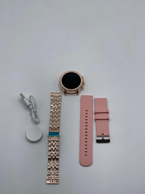 Gen 9 Smart Watch for Women | Elegant Fitness Tracker with Heart Rate & Sleep Monitor | 2 Interchangeable Straps | Compatible with Android.