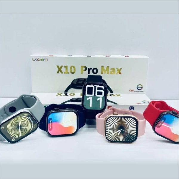 X10 Pro Max Smart Watch – 2025 Ultra Slim Bluetooth Calling Smartwatch | Waterproof Fitness Tracker | Heart Rate & Sleep Monitor | With Box