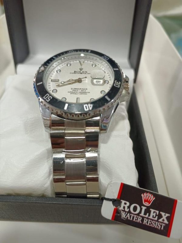 Rolex Men’s Quartz Formal Wrist Watch – Stainless Steel Strap | AA Copy | Waterproof Analog Watch with Box