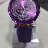 Silicone Strap Women’s Watch – Floral Dial Stainless Steel Ladies Watch in Red, Pink, Purple (No Box)