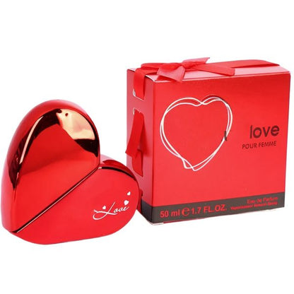 Mutual Love Perfume for Women – 50ml EDP | Heart-Shaped Bottle | Floral & Fruity Long-Lasting Fragrance | Romantic Gift for Her