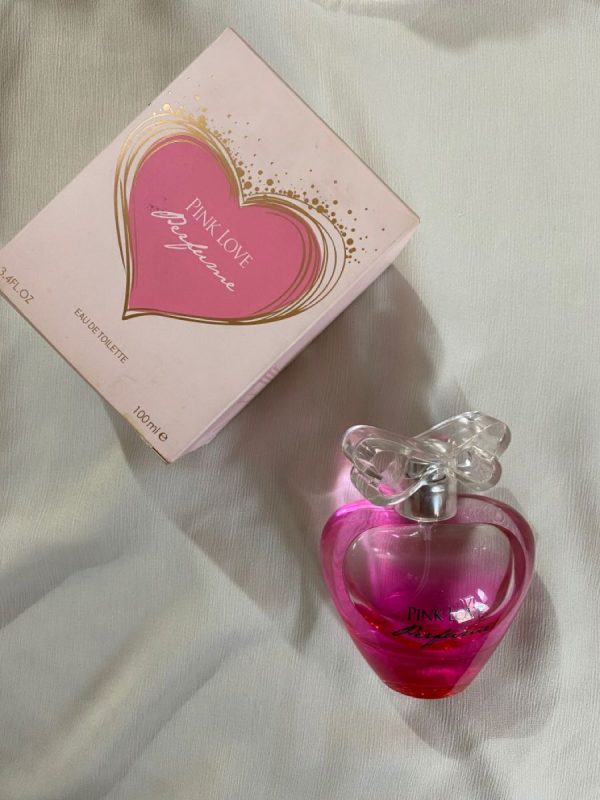 Pink Love Perfume for Women – 100ml Eau De Parfum | Romantic Floral Scent | Heart-Shaped Pink Bottle | Best Quality Fragrance