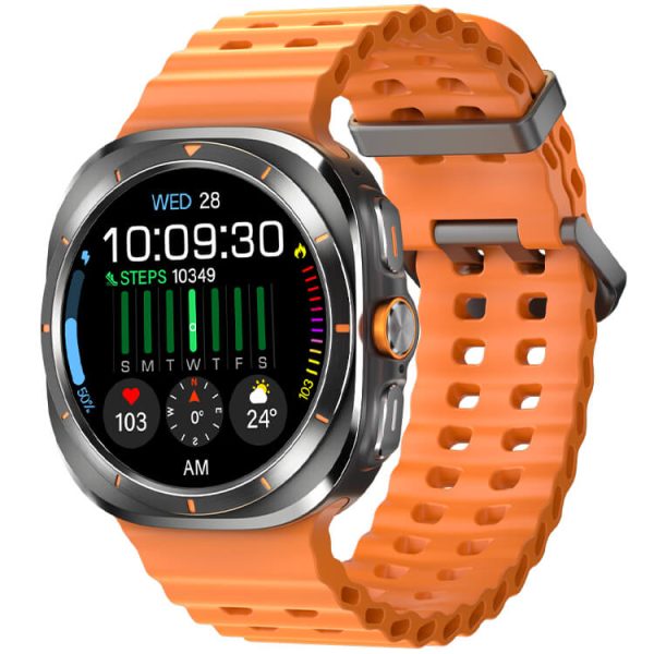 TF7 Ultra Smartwatch – AMOLED Display | IP67 Waterproof Fitness Tracker with Heart Rate, Sleep & Activity Monitoring | Stylish Metal Body for Men & Women
