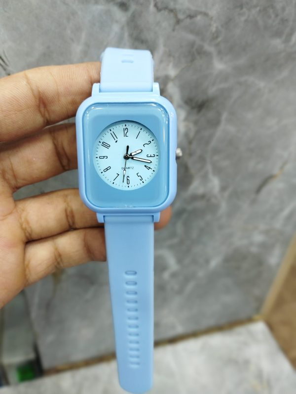 Curren Square Dial Ladies Watch with Rubber Strap – Stylish Quartz Watch for Women – Multiple Colors (No Box)