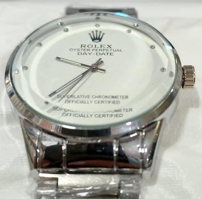 Elevate Your Look with the Rolex Men’s Formal Quartz Watch – A Timeless Stainless Steel Masterpiece