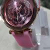 Silicone Strap Women’s Watch – Floral Dial Stainless Steel Ladies Watch in Red, Pink, Purple (No Box)