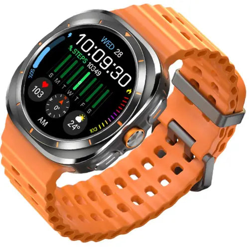 TF7 Ultra Smartwatch – AMOLED Display | IP67 Waterproof Fitness Tracker with Heart Rate, Sleep & Activity Monitoring | Stylish Metal Body for Men & Women