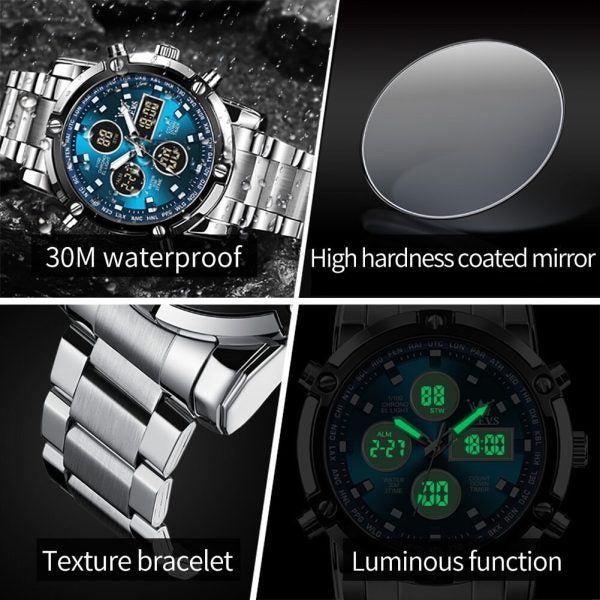 Skemie 1389 Men’s Digital Analog Watch Waterproof